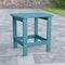 Flash Furniture Charlestown All-Weather Poly Resin Wood Adirondack Side Table in Teal JJ-T14001-TL-GG - alternate 1